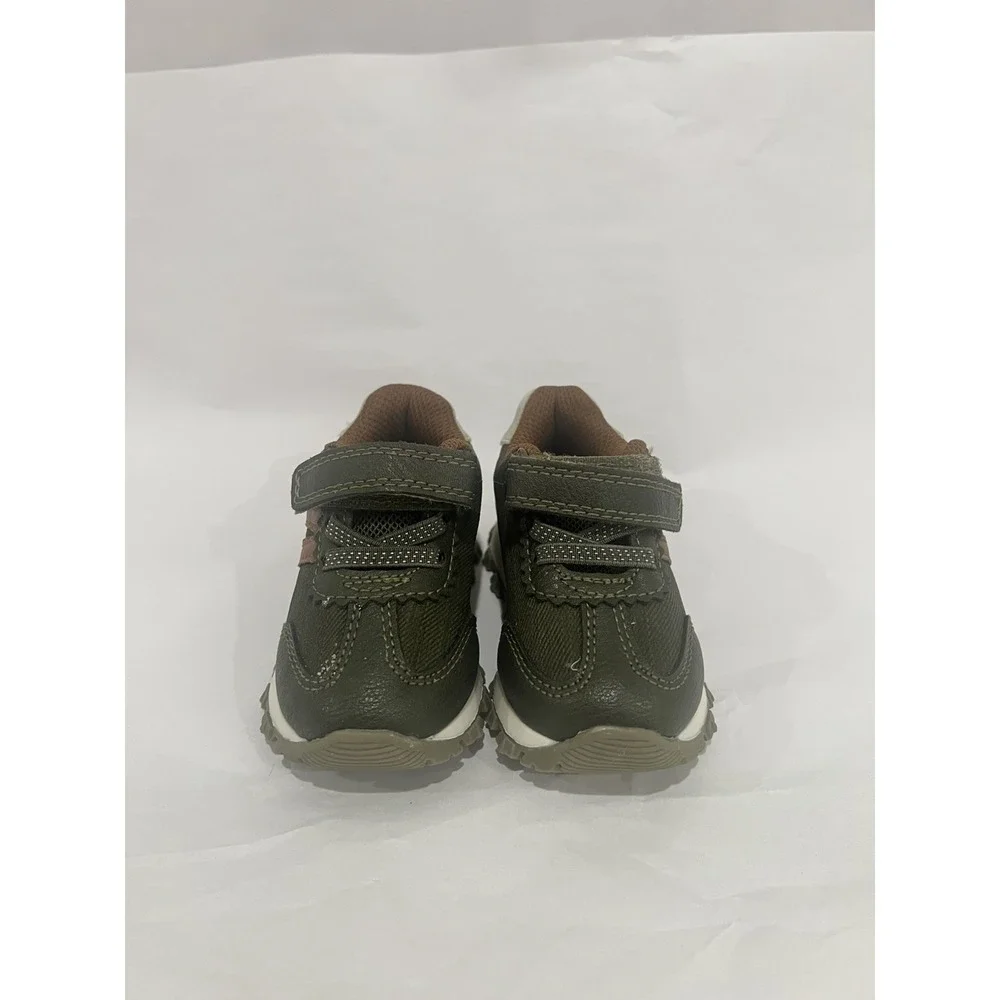 Simple Joys by Carter's Boy's Bailey Running Shoe, Army Green 4 Kid Toddler